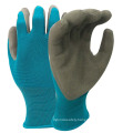 NMSAFETY 13 gauge foam latex rubber garden gloves women CE EN388 2131X